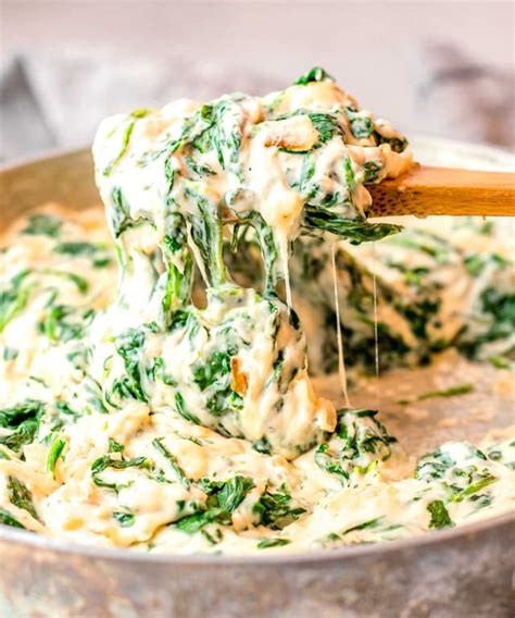 Cheesy Creamed Spinach Punchfork