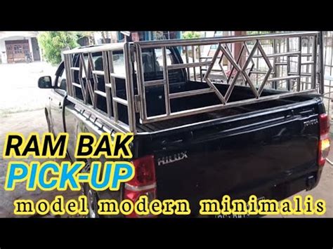 Pagar Atau Ram Bak Mobil Hilux Model Stainless Moderen Minimalis Youtube