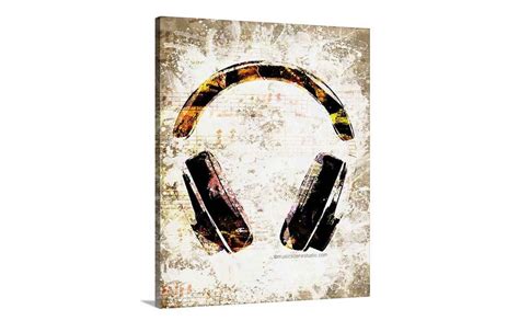 Music Canvas Headphones Dj Art Dj T Music Art Print Etsy Music