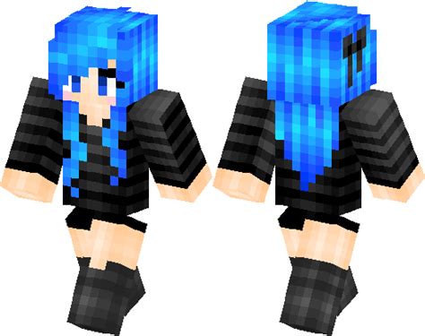 Blue Haired Gurl Minecraft Skin Minecraft Hub