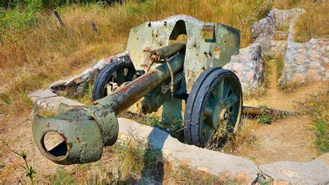 The German Cannon Of Period Of The Second World War — Stock Photo