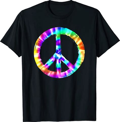 Tye Dye Peace Sign T Shirt Clothing