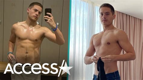 Dylan Sprouse Goes Topless Proudly Showing Body Transformation Youtube