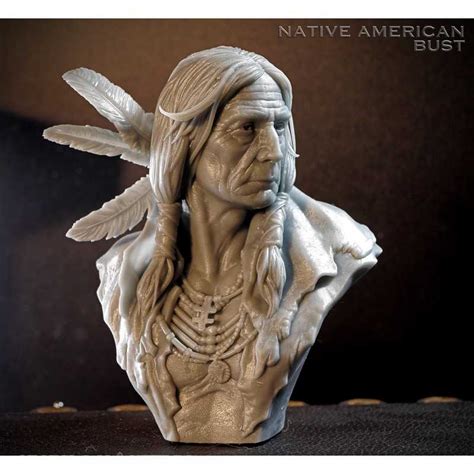 Native American Bust Stl 3d Print Files