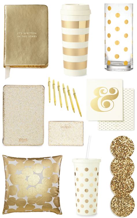 Gold Office Supplies And Accessories Decor Tasteful Space