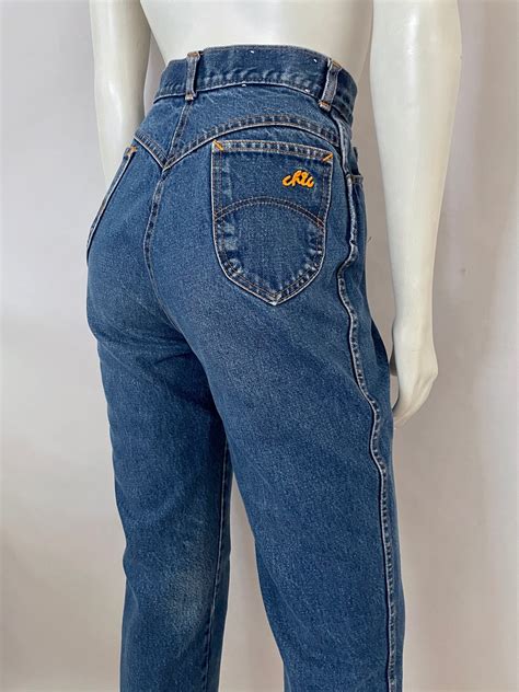 Vintage Womens 80s Chic Jeans High Waisted Etsy Chic Jeans High