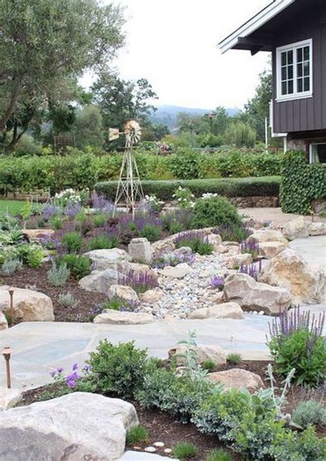 Cool 41 Simple Backyard Landscaping With Rocks