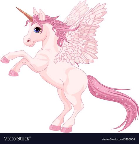 Unicorn Pegasus Royalty Free Vector Image Vectorstock