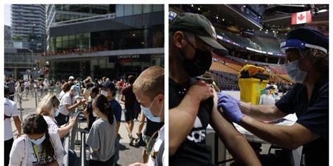 Scotiabank Arena Covid 19 Vaccine Clinic Is Set To Break World Record