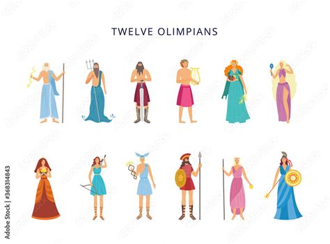 Greek Gods And Goddesses The 12 Olympians Gods Of Oly