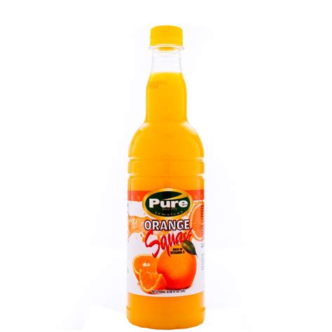 Pure Squash Orange 750ml Loshusan Supermarket Pure Jamaica