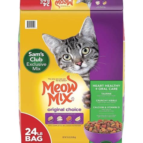 It's the perfect mix to help you connect with your cat over a healthy meal. Meow Mix Original Choice Dry Cat Food, Heart Health & Oral ...