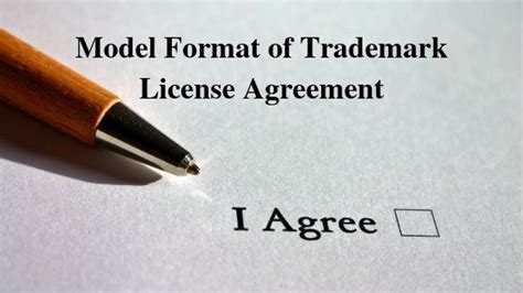 Model Format Of Trademark License Agreement 1 Aapka Consultant