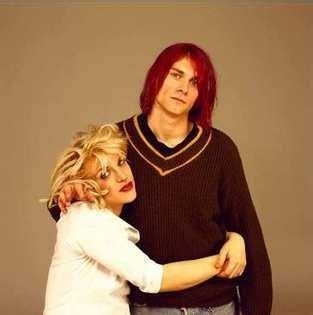 Courtney love and kurt cobain via kurtandcourtney.tumblr.com. kurt cobain red hair | Tumblr