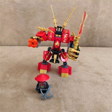 70500 Lego Complete Ninjago Kais Fire Mech Red Mechanical Minifigures