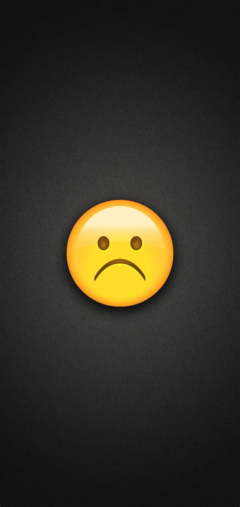 Very Sad Emoji Phone Wallpaper