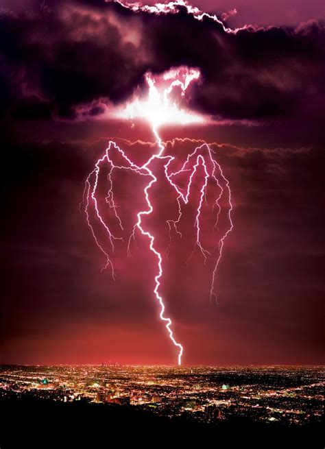 3d Red Lightning Storm Sky Cgi For Bacardi Advert Illustration Agent