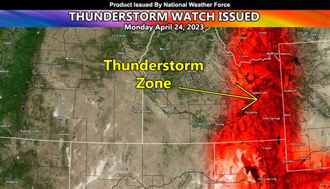 Thunderstorm Watch Issued For Eastern Idaho Effective This Afternoon