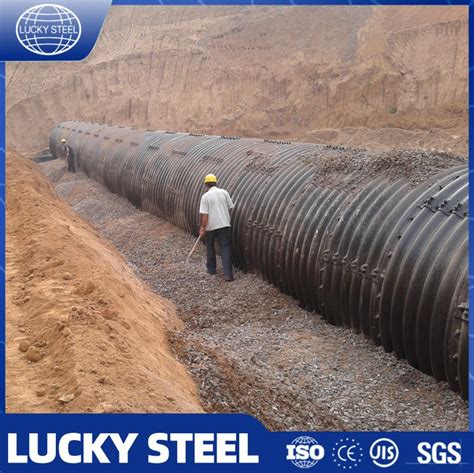 Factory 2 3 Meter Diameter Arched Corrugated Steel Pipe Culvert China