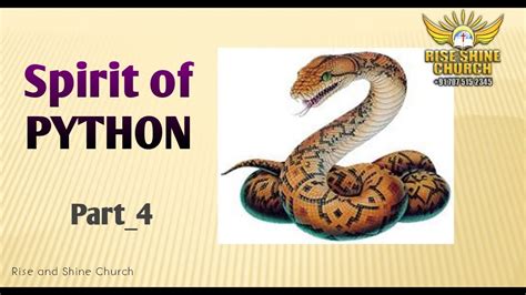 Spirit Of Python 4 Deliverance Prayer By Pastor Cnrao Paul Youtube