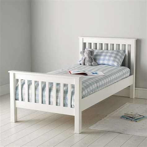 Once you have selected a frame by looking at bedroom design ideas, look to invest in a great mattress. Classic Single Bed from The White Company | White kids bed ...