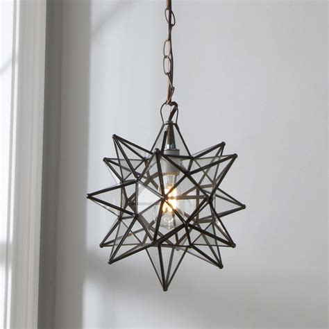 Petite Moravian Star Pendant Star Lights On Ceiling Moravian Star