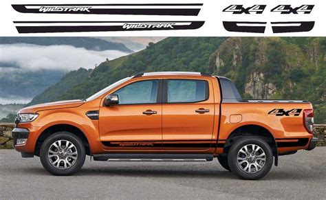 Product Ford Ranger Wildtrak 4x4 Side Vinyl Decals Graphics Rally