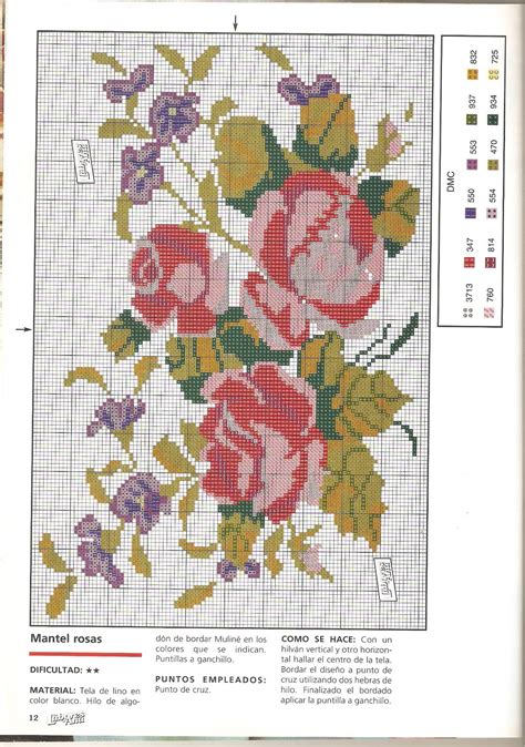 89 x 107 stitches for 14 canvas count: Big red rose cross stitch pattern - free cross stitch ...