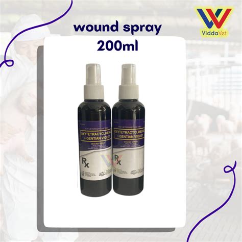 200ml Wound Spray Gentianviolet For Pigs Game Fowl Horses Lazada Ph