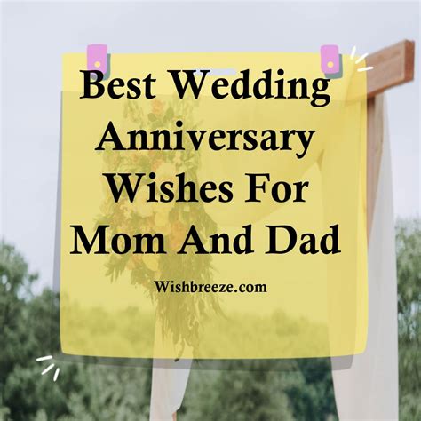 170 Best Wedding Anniversary Wishes And Messages For Mom And Dad