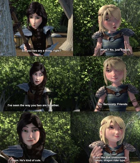 Heather Is Asking If Astrid And Hiccup Are Dating Yet Cmon Astrid
