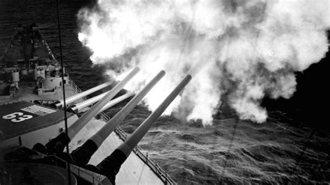 History World War Ii Battleship Cannons Ship Monochrome Hot Sex Picture