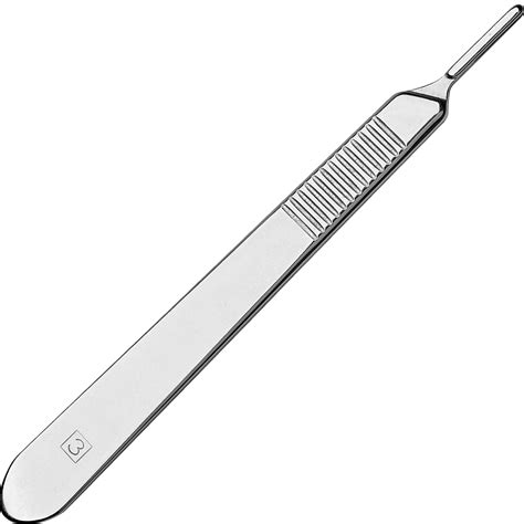 Surgical Scalpel Handle Ruler 0 6cm Side Dental Stainless Steel New