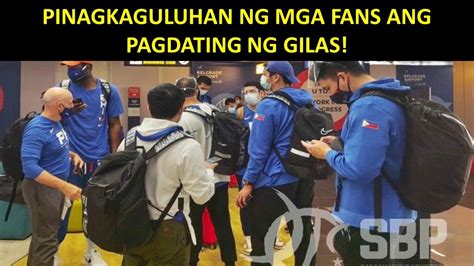 Pinagkaguluhan At Mainit Na Sinalubong Ng Mga Fans Ang Gilas Pilipinas