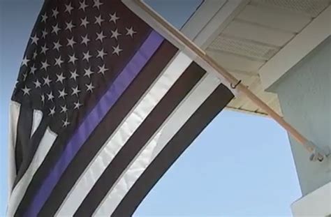 Woman Told She Cant Fly Blue Lives Matter Flag Because Apparently Its