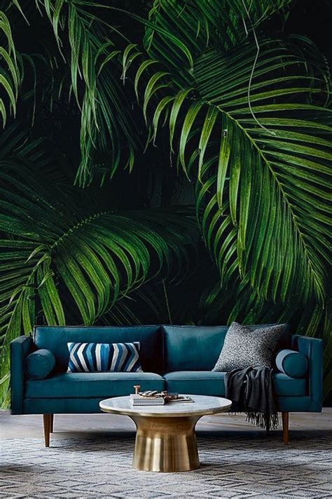 859765385100156618 Removable Wall Murals Tropical Interior Home Decor