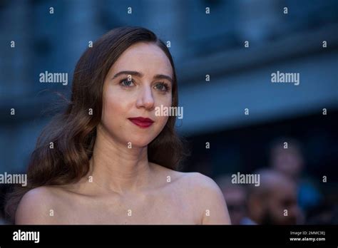 Actress Zoe Kazan Poses For Photographers Upon Arrival At The Premiere Of The Film The Ballad