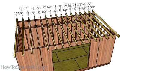 Fitting The Rafters 10×20 Shed Howtospecialist How To Build Step