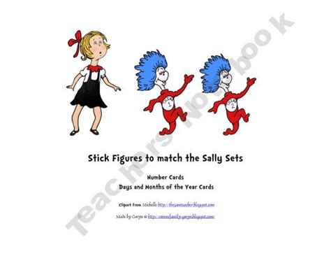 Sally Sticks Seuss Classroom Preschool Printables Theme Activity