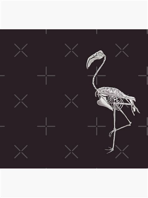 Flamingo Skeleton Bird Halloween Animal Anatomy Iphone Wallet For