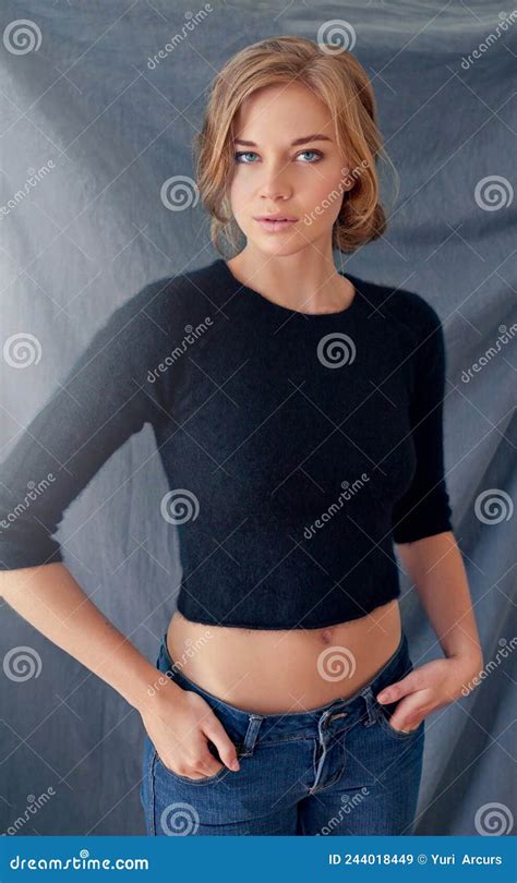 Confidence Is The Key Portrait Of A Beautiful Young Woman Stock Image