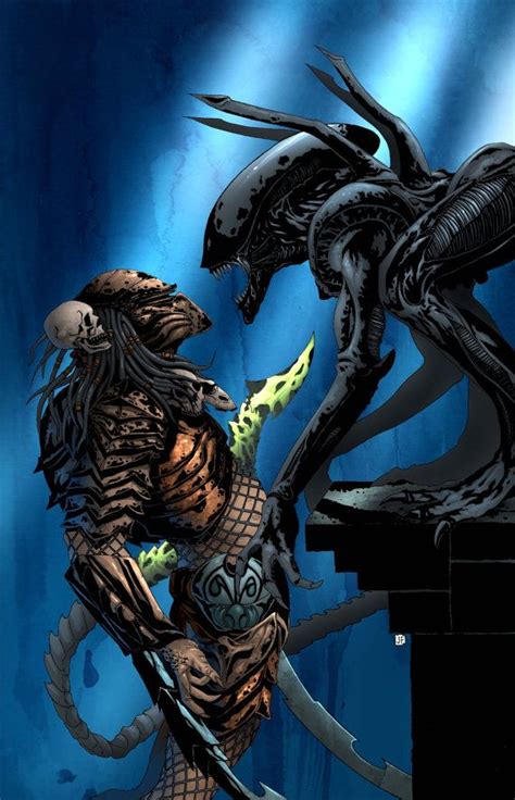 Avp Alien Vs Predator Art Print Signed By Artist Jason Flowers On Etsy 1000 Alien
