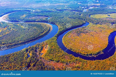 Aerial Photography Of Landscape In Western Siberia Stock Image Image