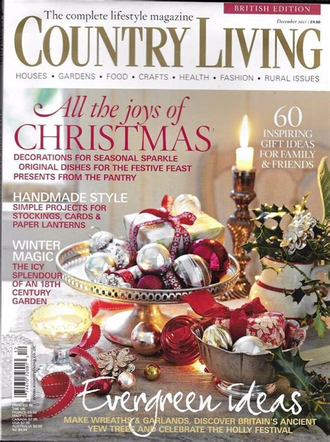 Country Living Magazine Christmas Handmade Style Evergreen Ideas