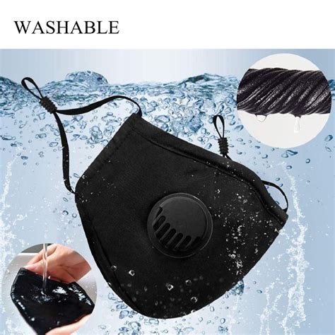 Reusable Cotton Cloth Face Mask W 2 Filter Inserts Fully Adjustable