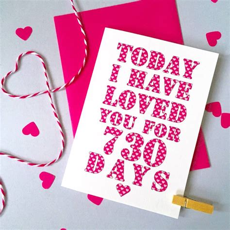 Personalised Days Ive Loved You Card By Ruby Wren Designs