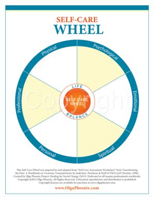 Classic Self Care And Resilience Wheels Images Bundle Olga Phoenix