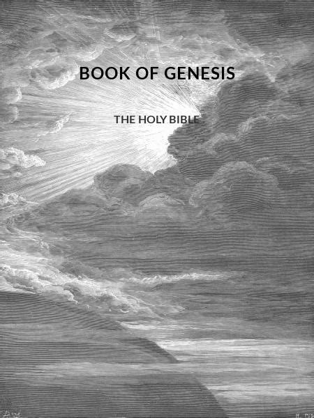 Book Of Genesis The Holy Bible