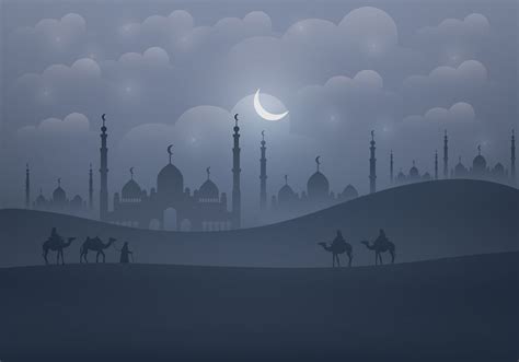 Background Of Arabian Nights 128704 Vector Art At Vecteezy