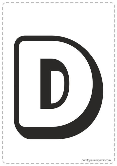 Os moldes de letras para o dia das bruxas, estão disponíveis para download gratuitamente, é só imprimir. 🥇Letras D para imprimir📒 【PDF para colorear y aprender】